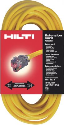 HILTI HEAVY-DUTY EXTENSION CORD 12/3X50