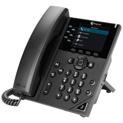 POLYCOM VVX 350 BUSINESS IP TELEPHONE BLACK (NEW)