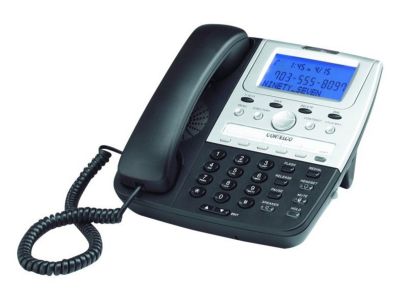 CORTELCO 7 SERIES SINGLE-LINE DISPLAY ANALOG TELEPHONE WITH CALLER-ID (BLACK) (NEW)