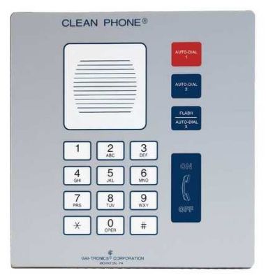 GAI-TRONICS CLEAN ROOM TELEPHONE - FLUSH, 295F SERIES (NEW)