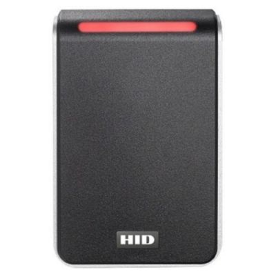 HID SIGNO 40 TKS WALL MOUNT READER, TERMINAL STRIP CONNECTION, BLACK WITH SILVER TRIM