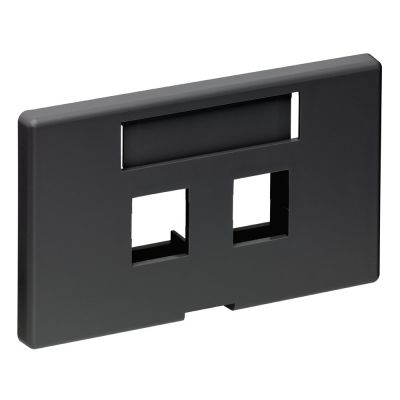 HERMAN-MILLER 2-PORT FURNITURE MODULAR BEZEL (BLACK)