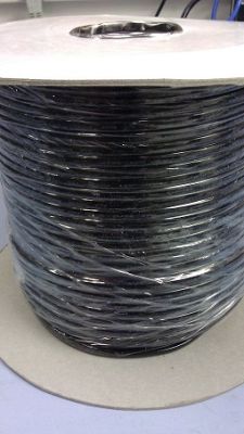 1000 FT. 4 CONDUCTOR LINE CORD BLACK