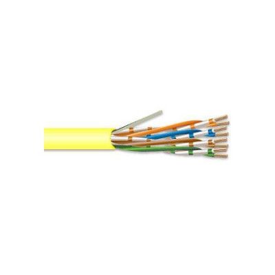 SUPERIOR ESSEX CAT-6 SOLID PLENUM CABLE 24/4 PR. UTP COMP (PER 1000 FT.) (YELLOW)