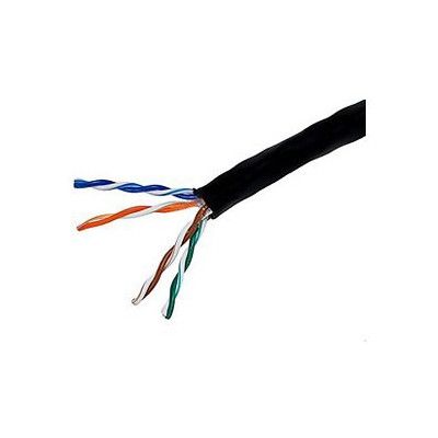 SUPERIOR ESSEX CAT-5e SOLID PLENUM CABLE 24/4 PR. UTP COMP (PER 1000 FT.) (BLACK)