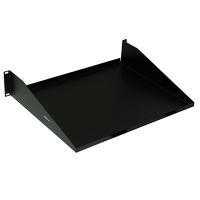 RACK-TEK SINGLE-SIDED RACK SHELF, 17" x 19" - BLACK