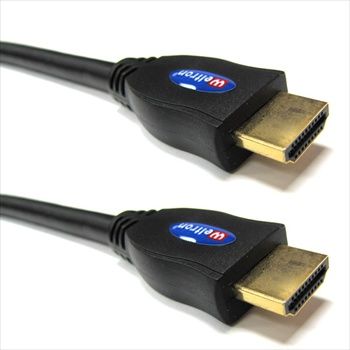 WELTRON HDMI-1.3V GOLD PLATED WITH BLACK RUBBER JACKET WITH FERRITE CORE - 1 METER