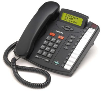 MITEL (AASTRA) LINE POWERED ANALOG SCREEN CHARCOAL TELEPHONE (NEW)