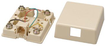 ALLEN TEL 4 COND. SURFACE JACK (BISCUIT) (IVORY)