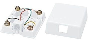 ALLEN TEL 4 COND. SURFACE JACK (BISCUIT) (WHITE)