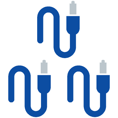 TRIPLE CAT-5e SHIELDED CABLE RUN