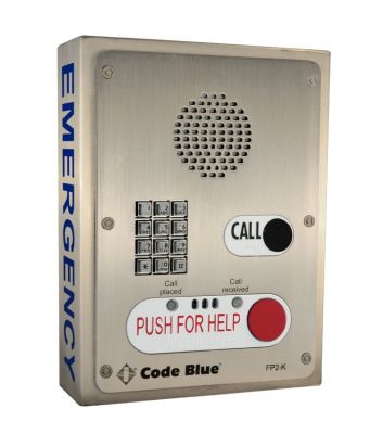 CODE BLUE CB 6-s WALL/POLE MOUNT IA4100 ANALOG TWO-BUTTON WITH KEYPAD SPEAKERPHONE
