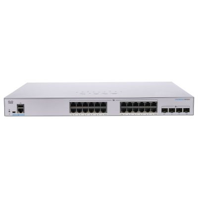 CISCO CBS350-24T-4X-NA 350X SERIES 24-PORT GIGABIT PoE STACKABLE MANAGED ETHERNET SWITCH WITH 10GbE SFP+