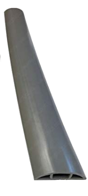 SUPER DUTY EXTRA LARGE PLASTIC CABLE SHIELD CORD COVER, 59" (GRAY)