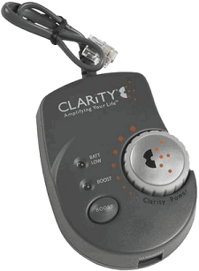 CLARITY TELEPHONE HANDSET AMPLIFIER IN-LINE PORTABLE