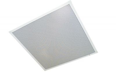 VALCOM S522B-2 CLARITY 70-VOLT 2’X2’ ONE-WAY LAY-IN CEILING SPEAKER WITH BACKBOX (SET OF 2)
