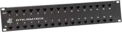 DITEK SURGE PROTECTOR POE RACK MOUNT, 16-PORT, 2U