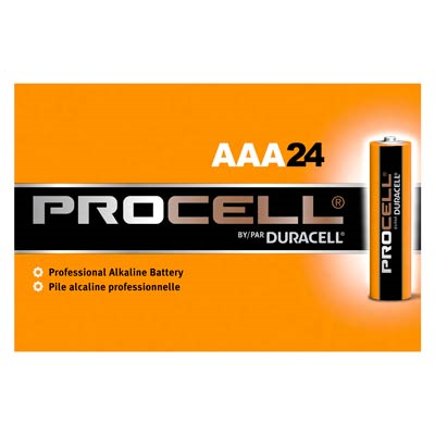 DURACELL PROCELL INDUSTRIAL AAA ALKALINE BATTERIES (24 PK)