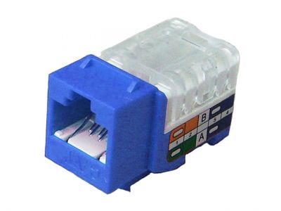 DYNACOM CAT-5E KEYSTONE JACK (BLUE)