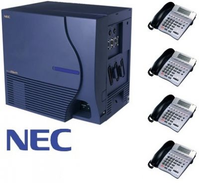 NEC ELITE IPK TELEPHONE SYSTEM (4X4) WITH 2-PORT VOICEMAIL (USED)