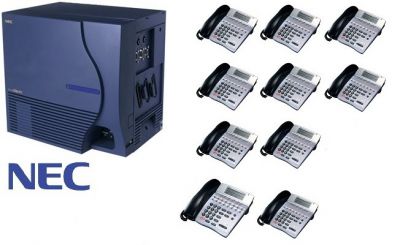NEC ELITE IPK II TELEPHONE SYSTEM (8X10) WITH 4-PORT VOICEMAIL (USED)