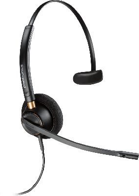 PLANTRONICS HW510 ENCOREPRO MONAURAL HEADSET - OVER THE HEAD - ONE EAR - NOISE CANCELING WITH A10 CORD
