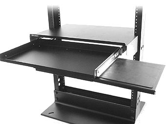 GRUBER RACK MOUNT KEYBOARD / MOUSE & MONITOR SHELF, 19" x 10-1/2"