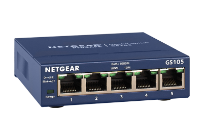NETGEAR GS105 ETHERNET 5-PORT SWITCH