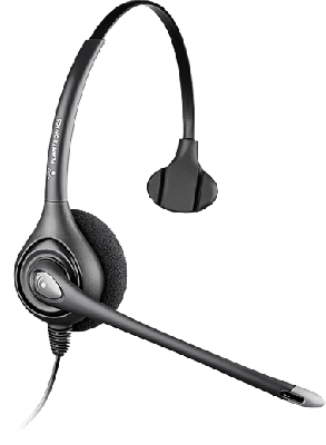 PLANTRONICS HW251N SUPRAPLUS MONAURAL POLARIS HEADSET - OVER THE HEAD - ONE EAR - NOISE CANCELING WITH A10 CORD