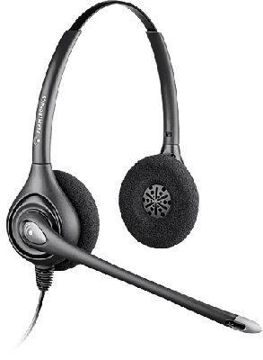 PLANTRONICS HW261N SUPRAPLUS BINAURAL POLARIS HEADSET - OVER THE HEAD - TWO EAR - NOISE CANCELING WITH A10 CORD