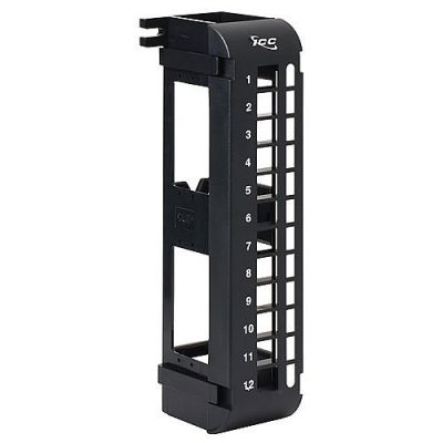 12-PORT HIGH DENSITY BLANK PATCH PANEL, WALL MOUNT