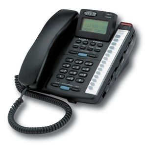 CORTELCO 2-LINE DISPLAY ANALOG TELEPHONE WITH CALLER-ID (BLACK) (NEW)