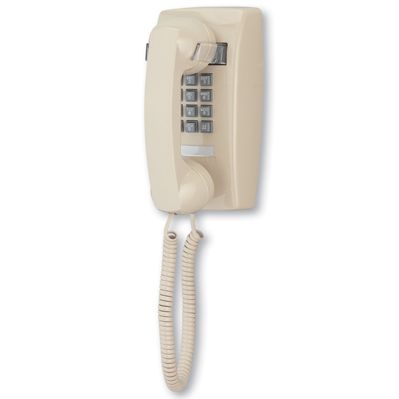 CORTELCO ITT SINGLE LINE TELEPHONE (BEIGE) WALL-MOUNTABLE #2554 (NEW)