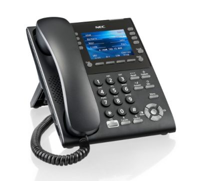 NEC ITY-8LCGX-1 BK IP SELF-LABELING WITH COLOR DISPLAY GIGABIT TELEPHONE (NEW)