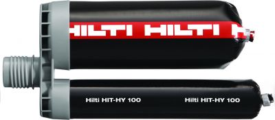 HILTI HIT-HY 100 INJECTABLE ADHESIVE ANCHOR WITH BLACK CARTRIDGE