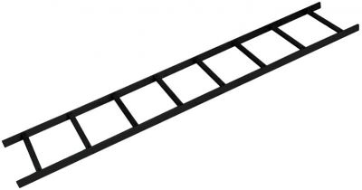 10 FT. x 12" CABLE RUNWAY - LADDER RACK - BLACK