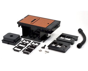 LEGRAND OUTDOOR GROUND BOX 2-GANG LOW-VOLTAGE FOR COMMUNICATION AND A/V, BROWN