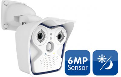 MOBOTIX M15 6MP 8° ALLROUND DUAL WEATHERPROOF NETWORK CAMERA (NEW)