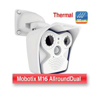 MOBOTIX WEATHERPROOF THERMOGRAPHIC DUAL M16 CAMERA WITH 45° (R079) THERMAL LENS (NEW)