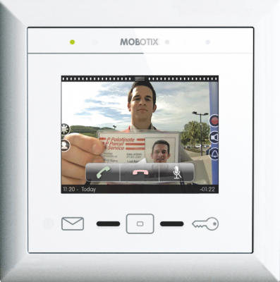 MOBOTIX MxDISPLAY REMOTE DOOR STATION WITH TOUCH SCREEN, WHITE (NEW)