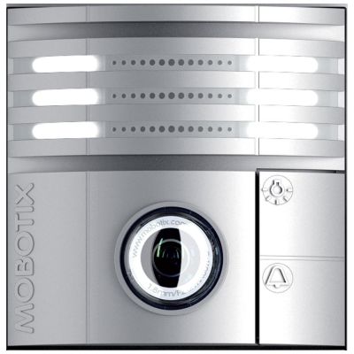 MOBOTIX T25 6MP HEMISPHERIC IP VIDEO DOOR STATION, SILVER (NEW)