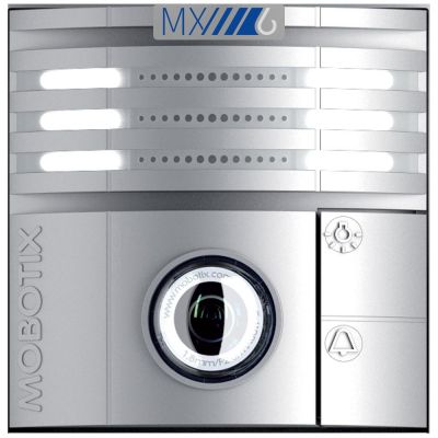 MOBOTIX T26 6MP HEMISPHERIC IP VIDEO DOOR STATION WITH MXBUS, SILVER (NEW)