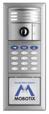MOBOTIX T25 6MP HEMISPHERIC IP VIDEO DOOR STATION COMPLETE KIT3, SILVER (NEW)