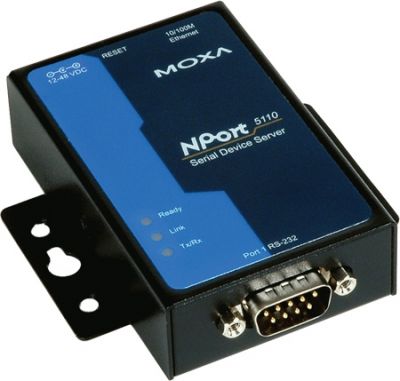 MOXA NPORT 5110 SERIES 1-PORT RS-232 SERIAL DEVICE SERVER (NEW)