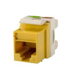 ORTRONICS TECH CHOICE CAT-6 KEYSTONE JACK (YELLOW)