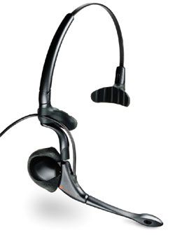 PLANTRONICS H171N DUOPRO CONVERTIBLE HEADSET - OVER THE HEAD WITH ADJUSTABILITY FOR OVER THE EAR - NOISE CANCELING WITH A10 CORD