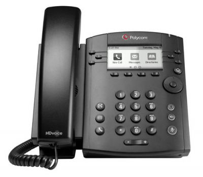 POLYCOM SOUNDPOINT IP VVX 301 BLACK TELEPHONE (NEW)