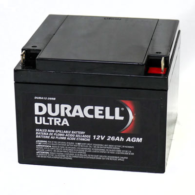 DURACELL ULTRA AGM SLA 12V 26Ah BATTERY (NEW)