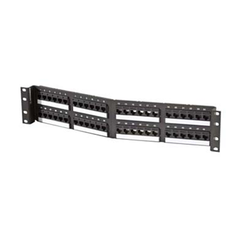 ORTRONICS 48-PORT ANGLED PATCH PANEL, CAT-5E, TECH CHOICE