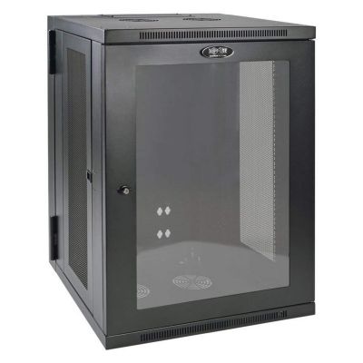 TRIPP-LITE SMARTRACK 18U WALL-MOUNT RACK ENCLOSURE CABINET - BLACK